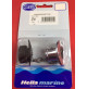 Water Resistant Chrome Brass Plugs and Sockets - 2 Pin - HL2741X - Hella Marine